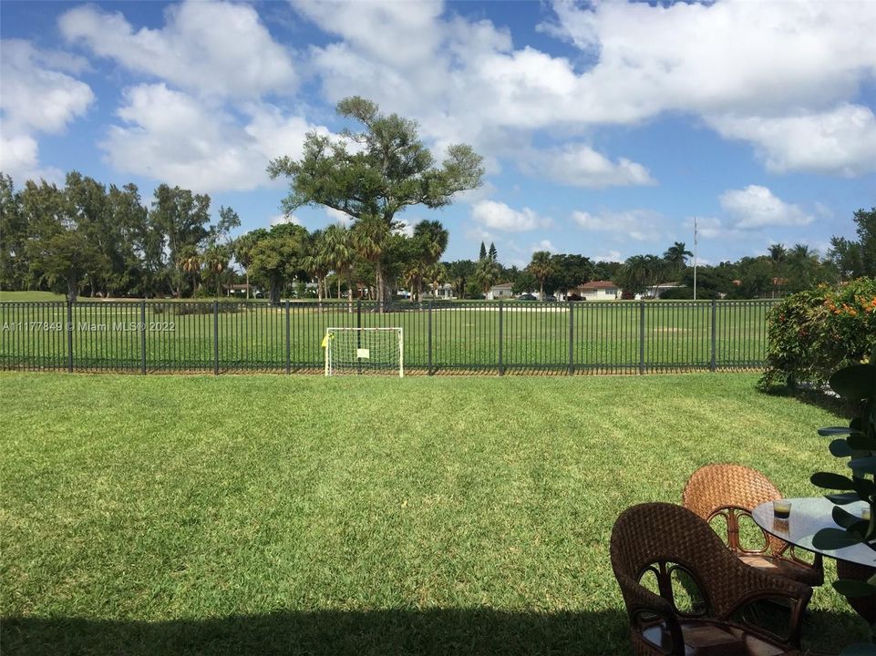 Backyard looking over the golf course