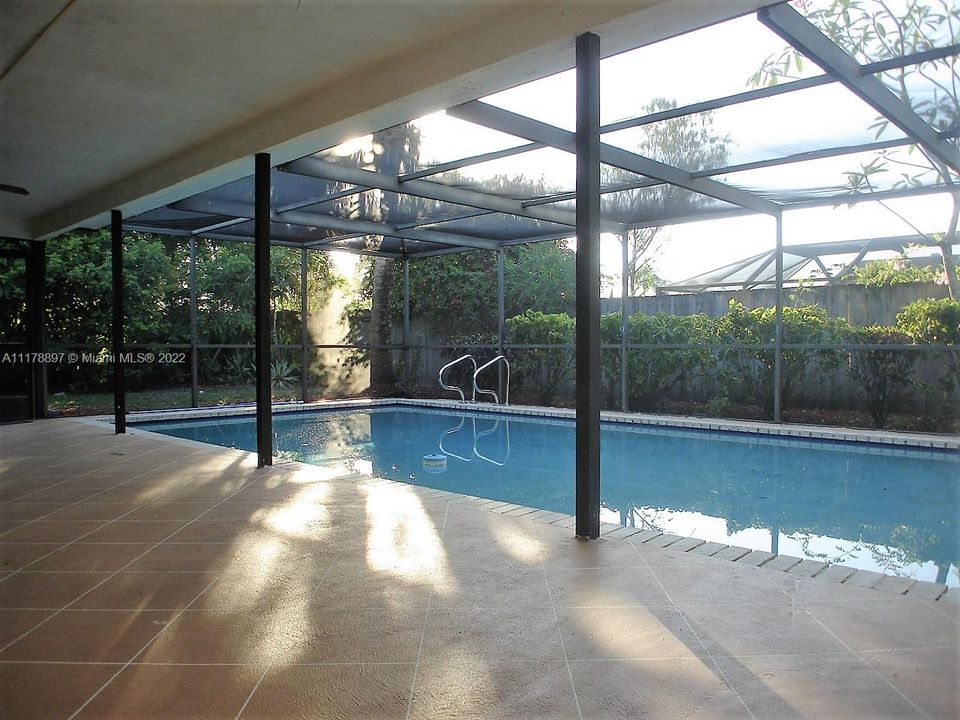 Private Pool with Fenced in back yard