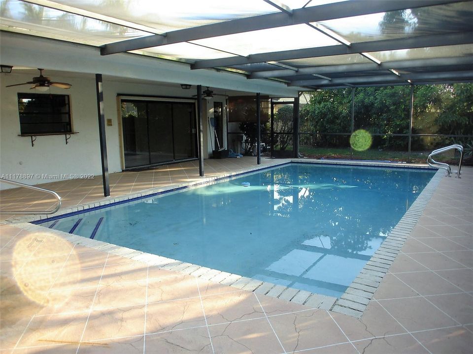 Private Pool with Fenced in back yard