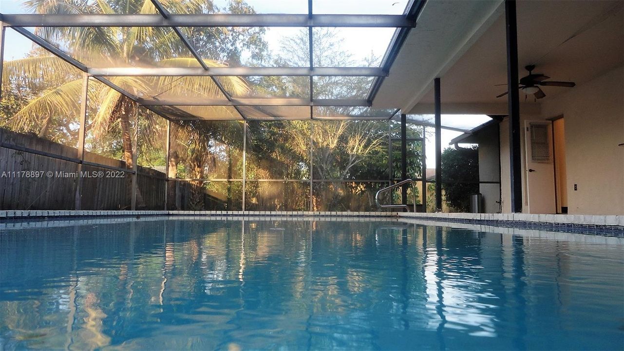 Private Pool with Fenced in back yard