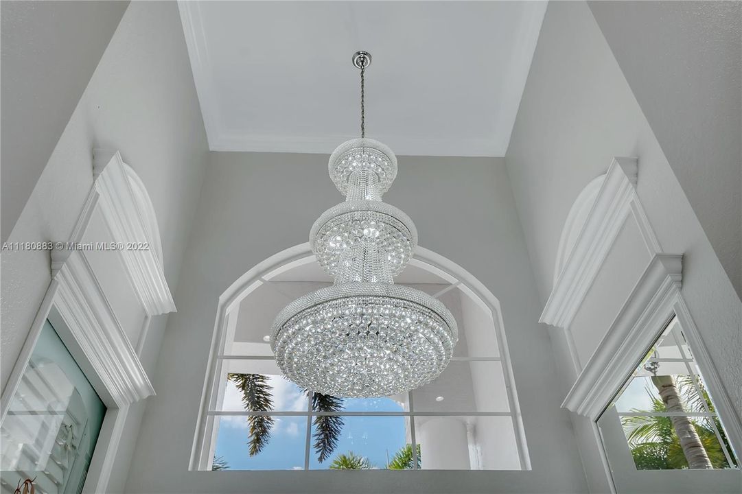 Spectacular Swarovski Chandelier in Formal Entrance - will be included with purchase of home!!!