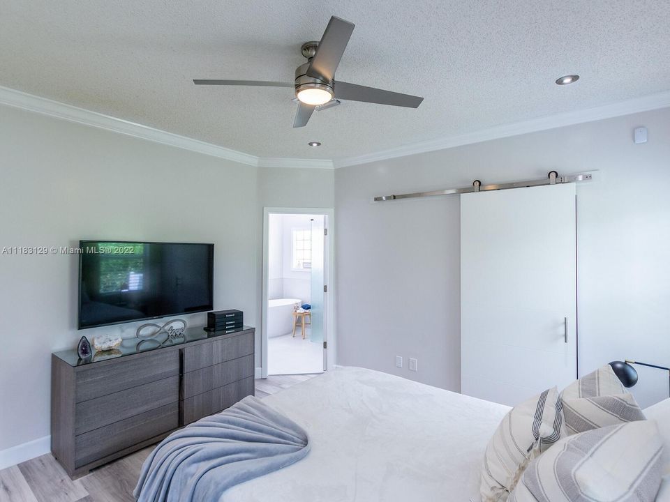 Barn Door in Walk-In Closet