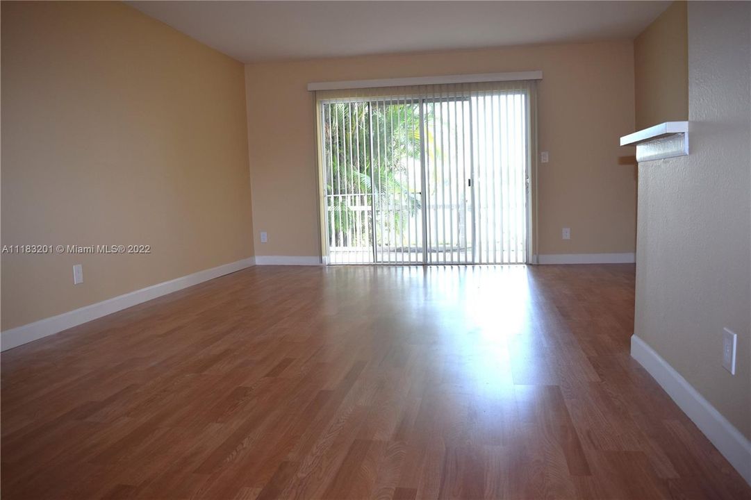 living room with waterview