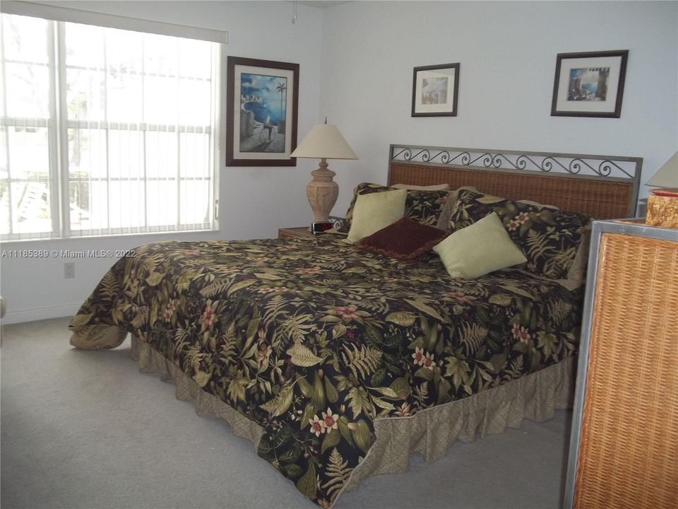 Master bedroom w/walk-in closet & lakeview