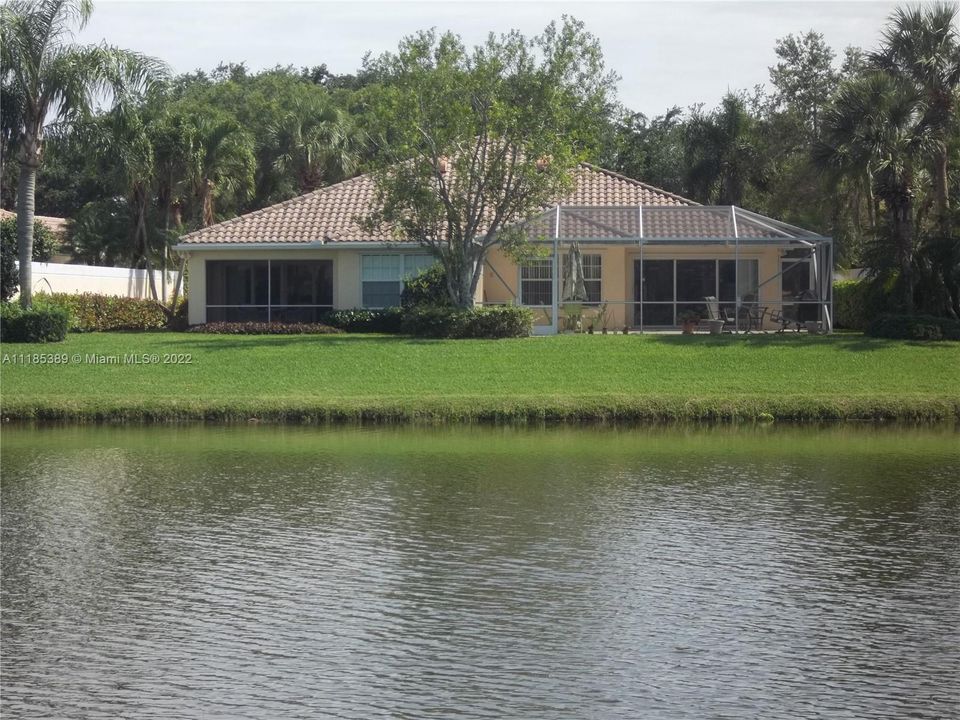 Rear view, 713 is on the right side w/scr. patio