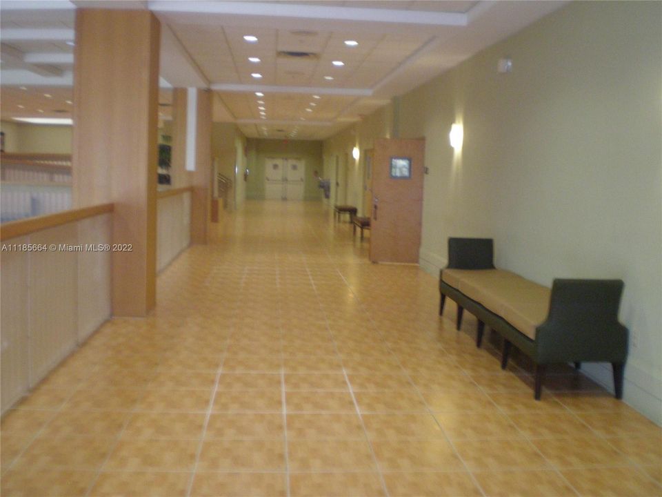 HALLWAY IN CLUBHOUSE