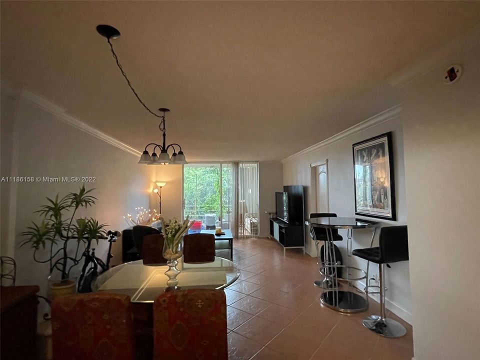 View of the main Living Area from the Kitchen