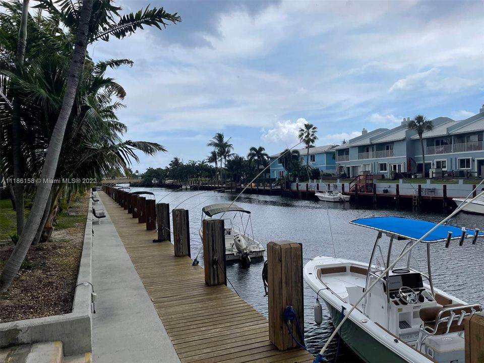 View from boat dock