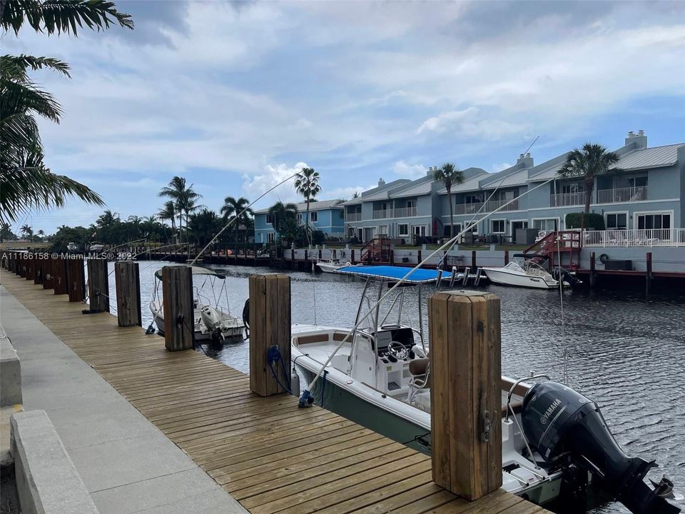 View from boat dock