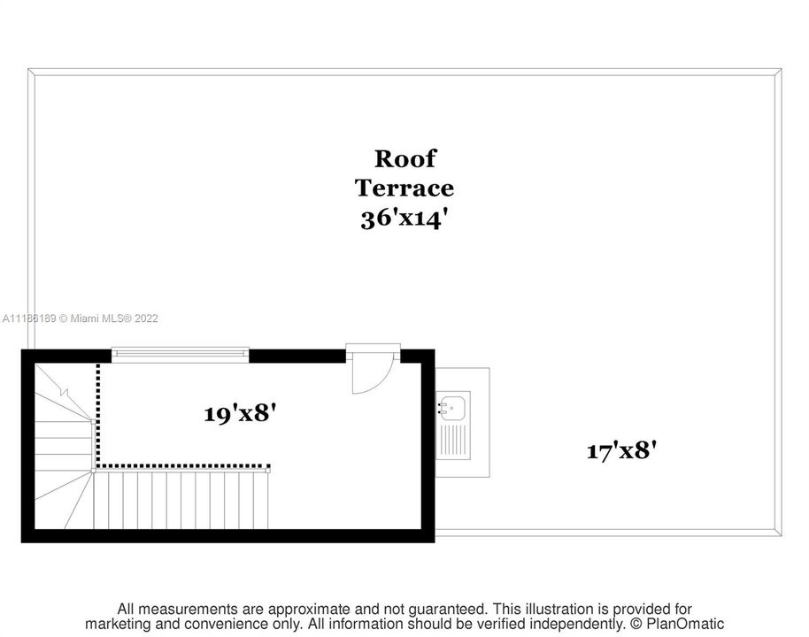 Roof Top Terrace Floor Plan (3rd Floor)