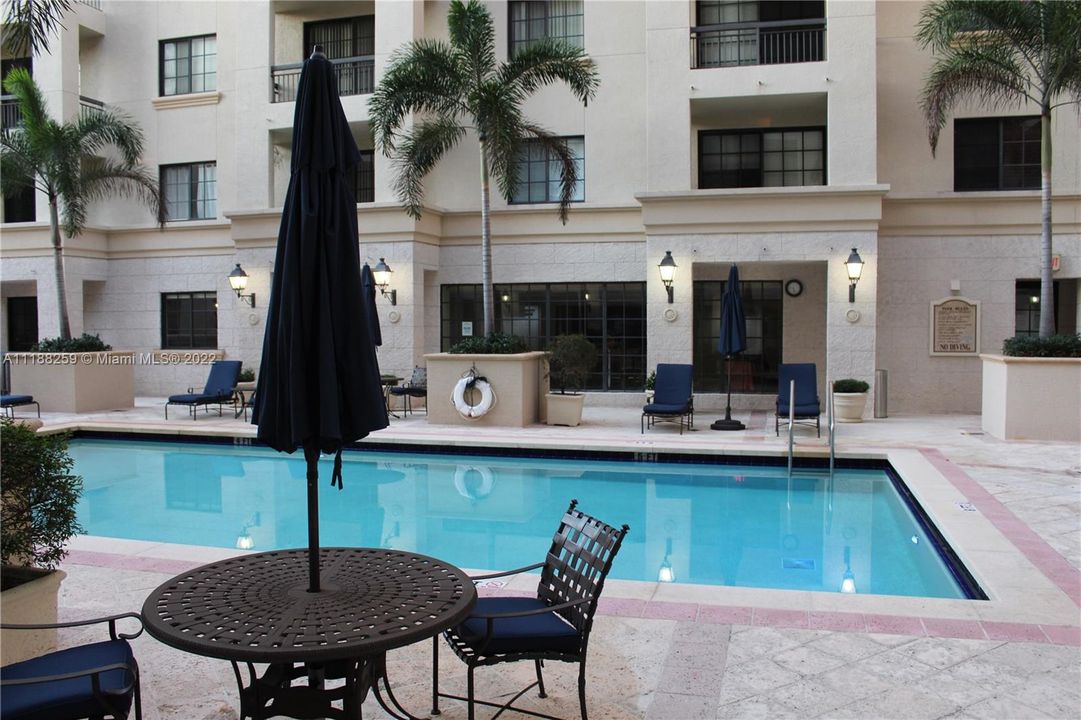 Pool and relaxation area