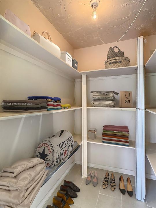 Walk-in closets rule the world of storage solutions.