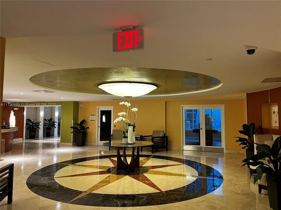 Reception in the lobby area