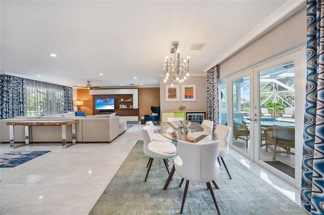 open concept living space