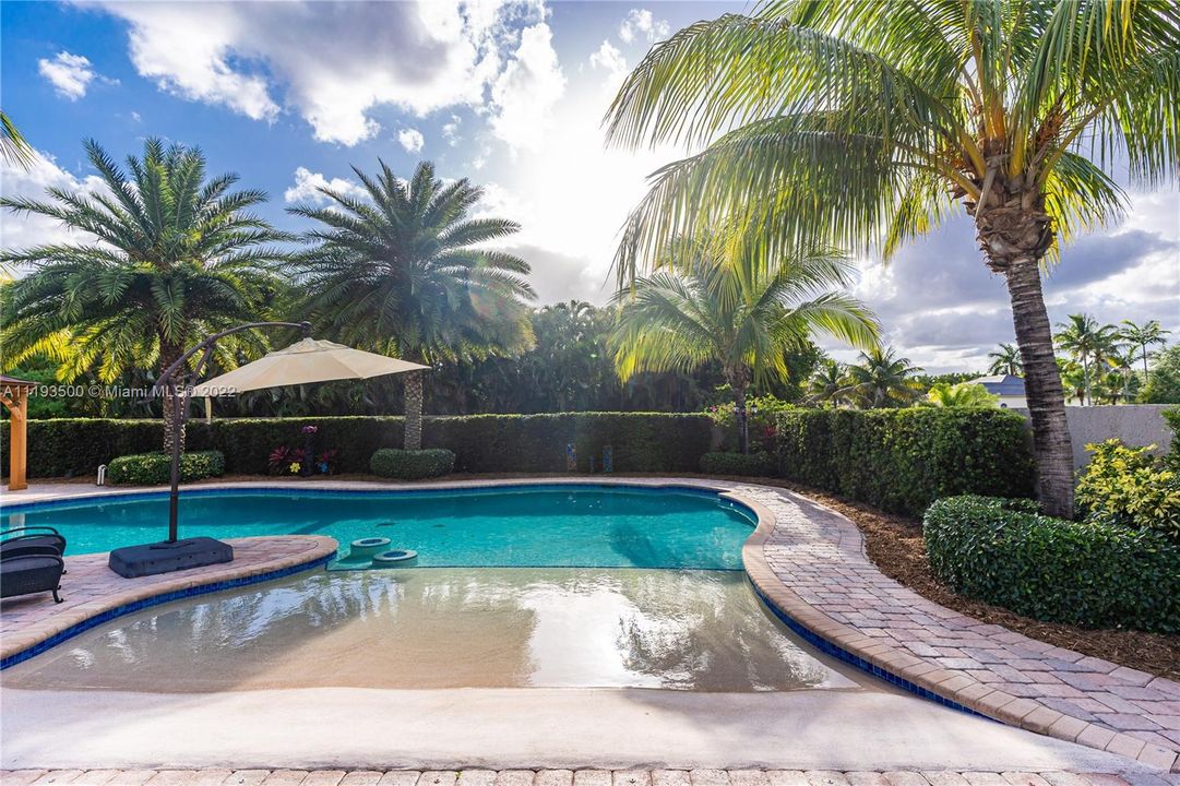 Amazing beach entry pool