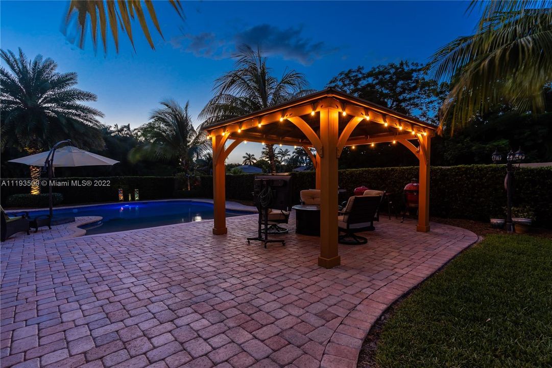 Evening view of Pergola #1