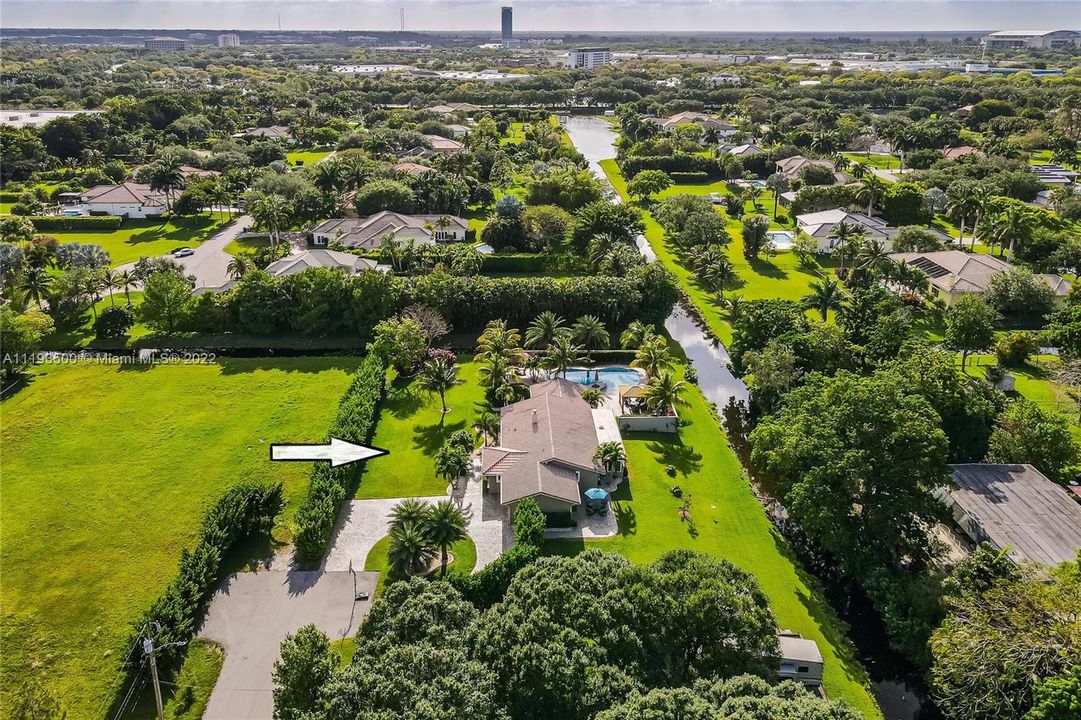 End of Cul-de-sac residence, feels like your own private oasis.   Allows lots of room to grow...