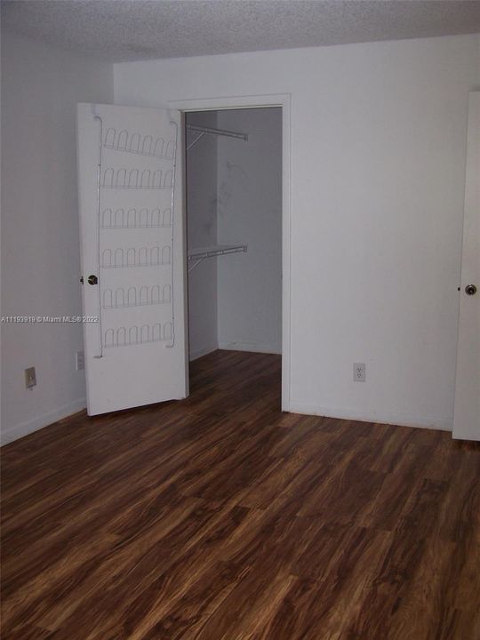 Bedroom looking toward closet