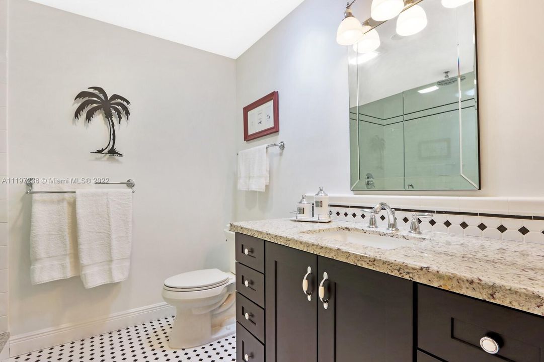 Remodeled guest bathroom