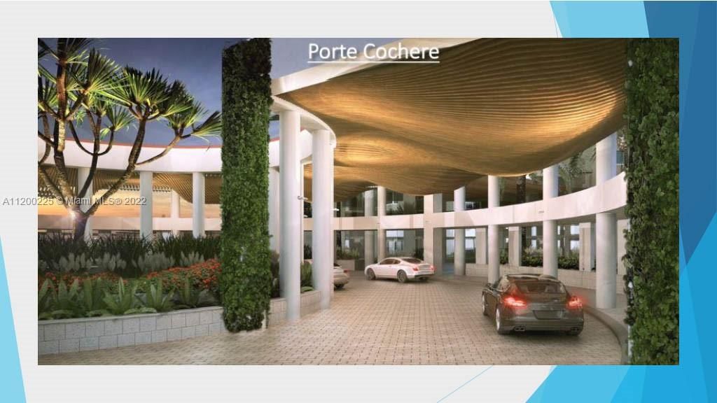 rendering of upcoming Porte Cochere renovation