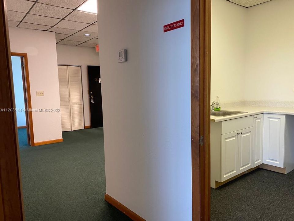 Suite 303 - Front Entrance and Break Room