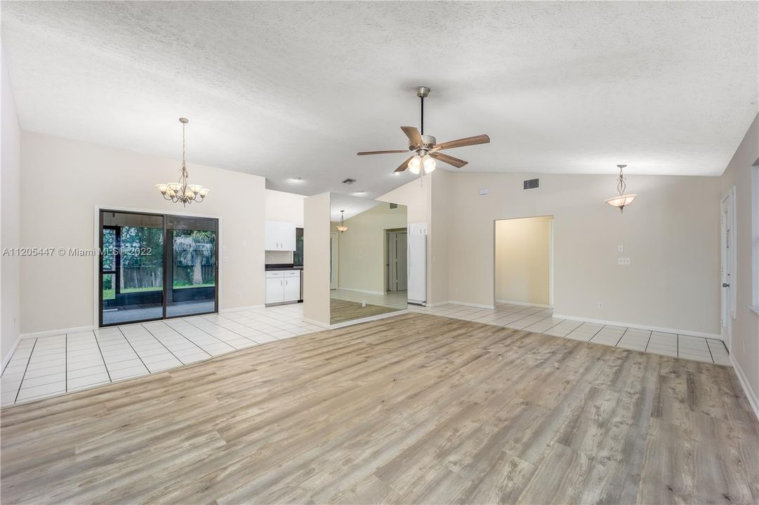 Wood Laminate flooring in the living room