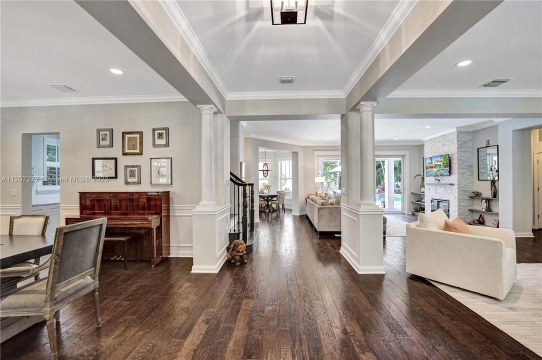 Foyer Entry / Whole-House Hardwood Floors