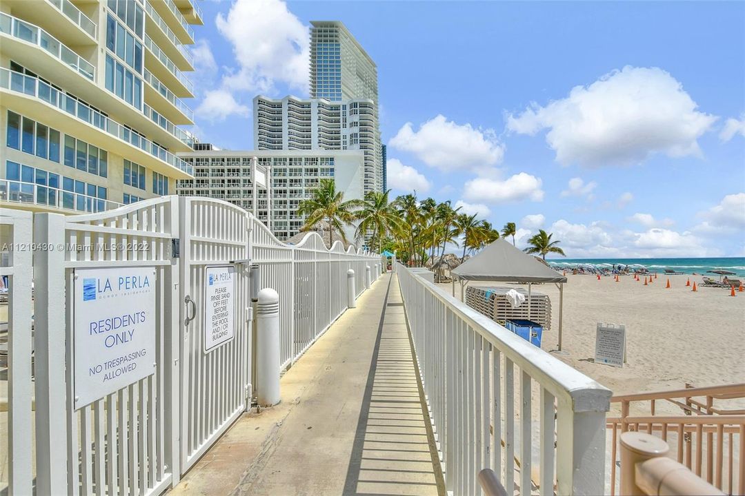 Beach access directly from the pool!