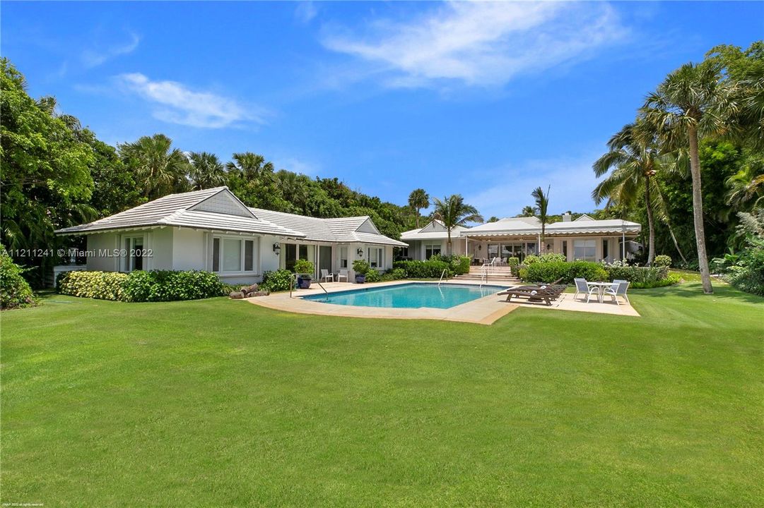 View of pool from Intracoastal