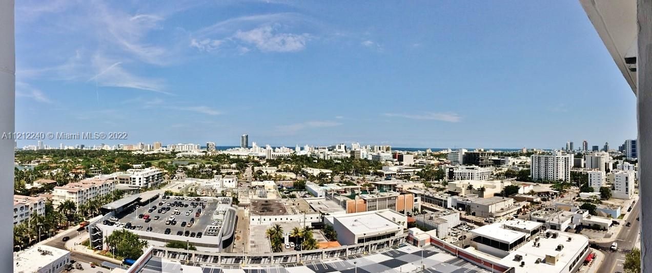 Stunning South Beach, Sunset Harbour, Lincoln Road and ocean views from your 19th floor open balcony.