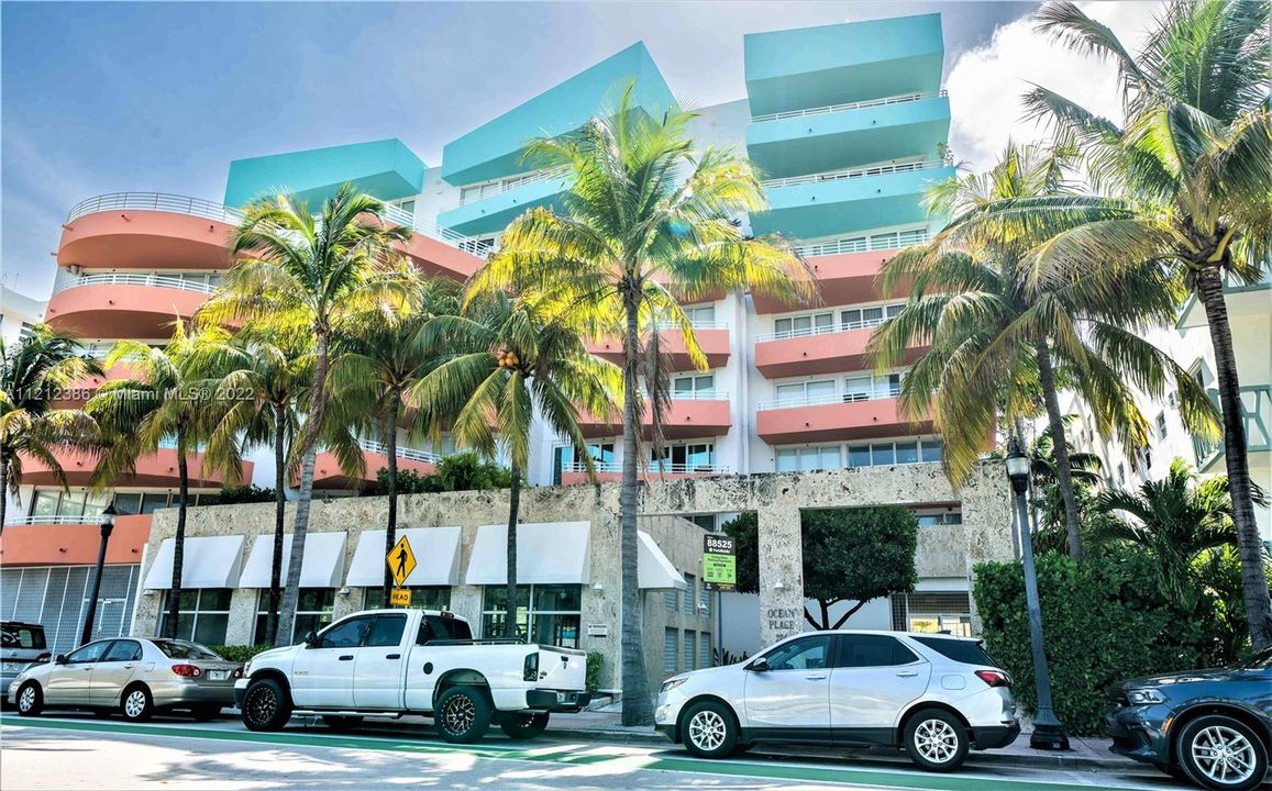 The striking architecture of Ocean Place has made it an iconic landmark on Ocean Drive.