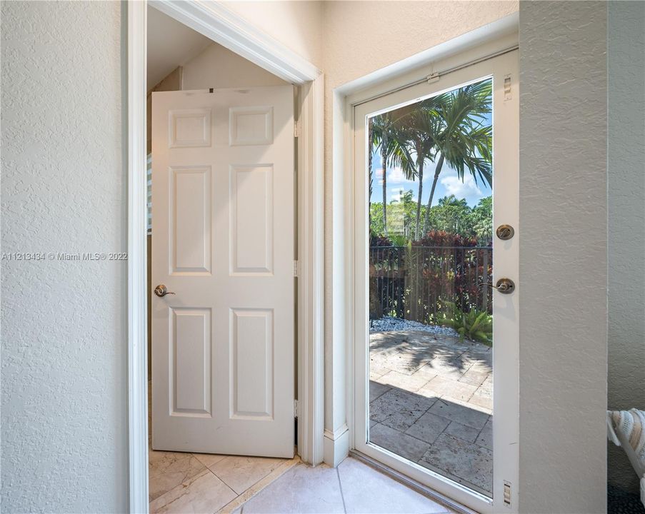 exit to patio