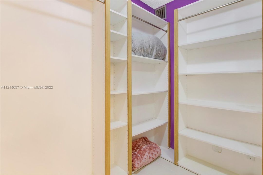 Large Walk-in Master Bedroom Closet