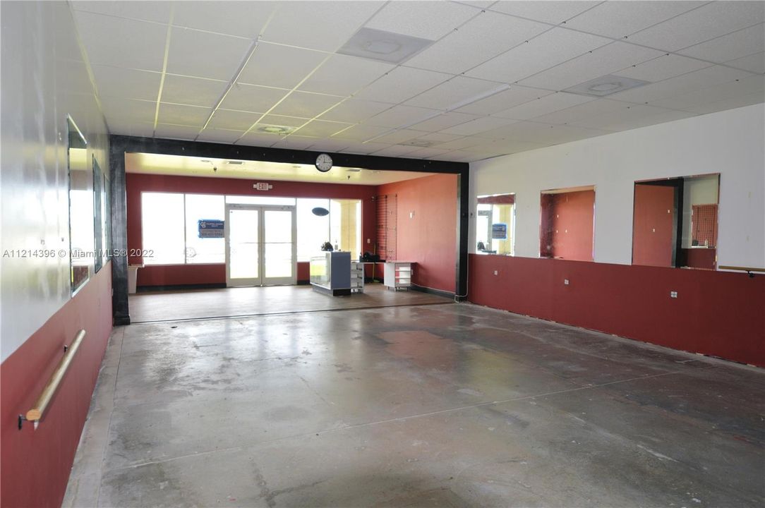 Interior of unit - looking out