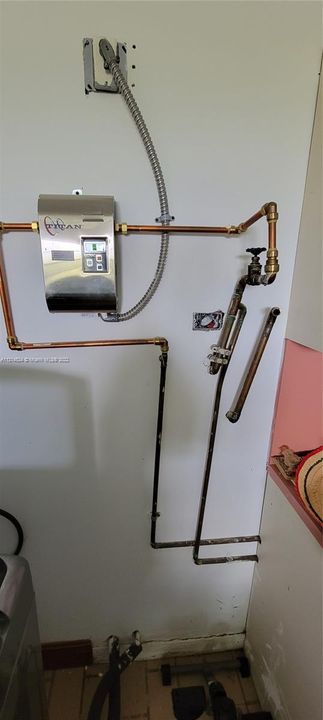 Garage tankless - electric water heater