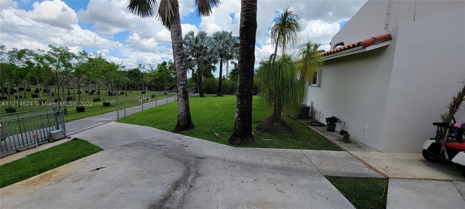 Rear side of residence driveway from Guest house
