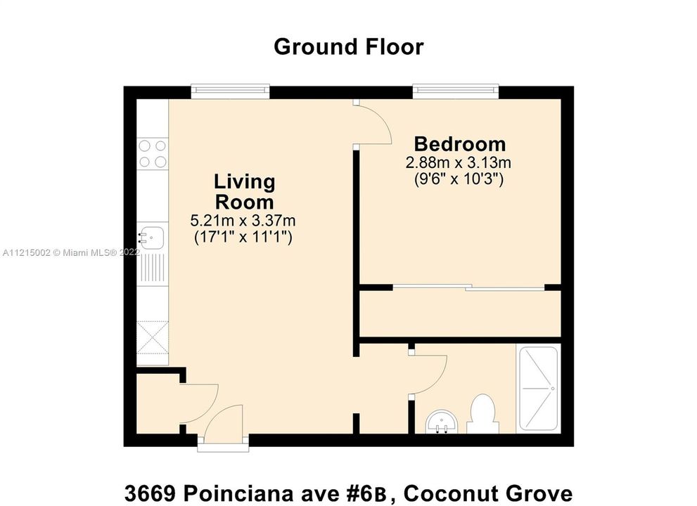 Recently Rented: $2,300 (1 beds, 1 baths, 375 Square Feet)