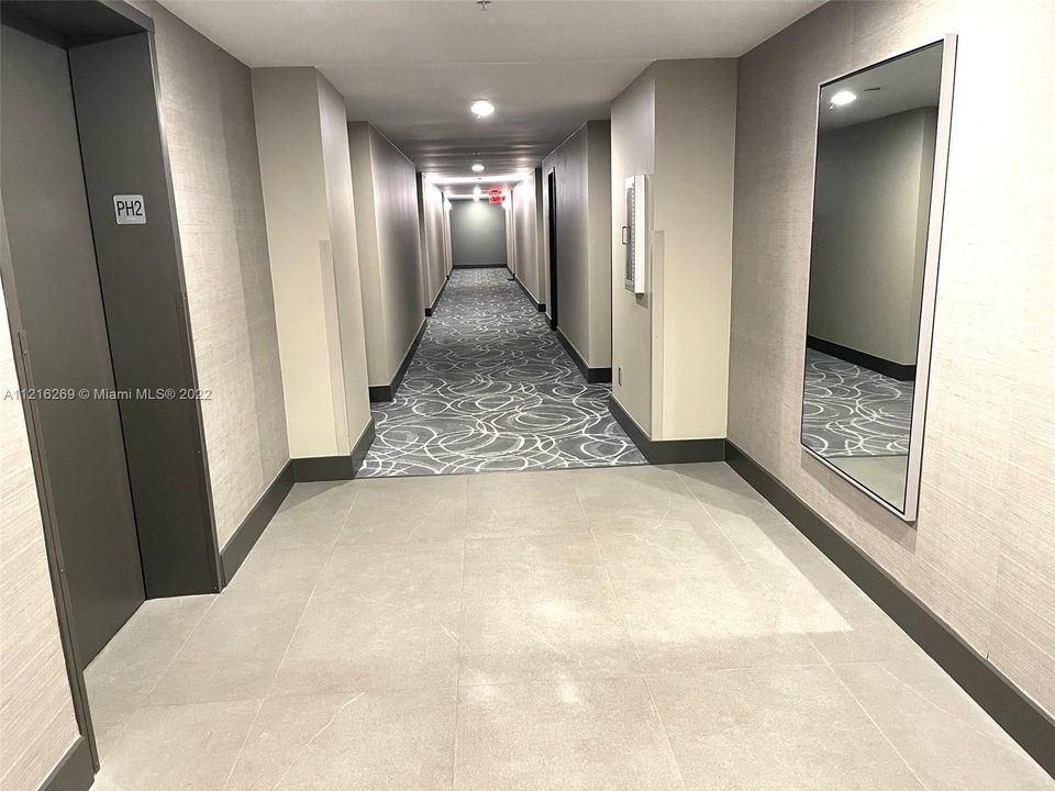 Hallways recently renovated!