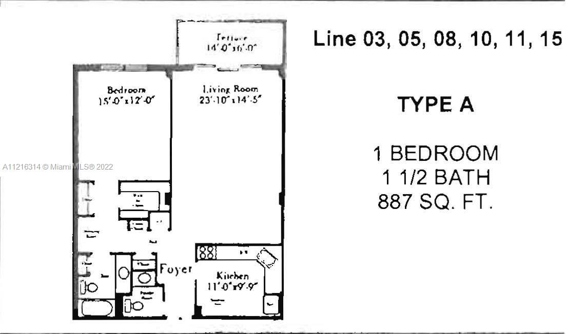 Recently Sold: $190,000 (1 beds, 1 baths, 887 Square Feet)