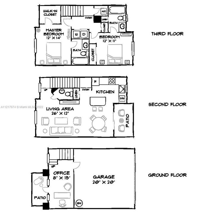 Recently Rented: $3,371 (2 beds, 2 baths, 1337 Square Feet)