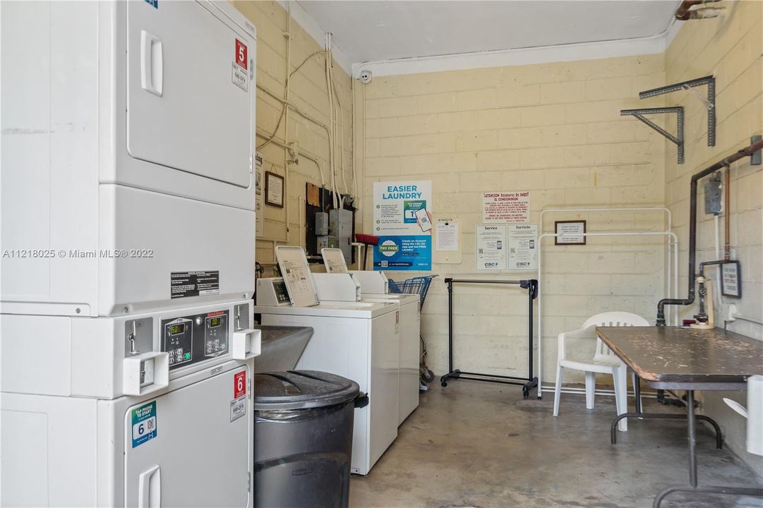 Complex laundry room - there are 2 laundry rooms