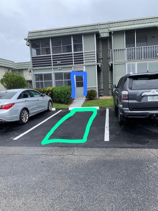 Parking spot right in front of the back entrance.