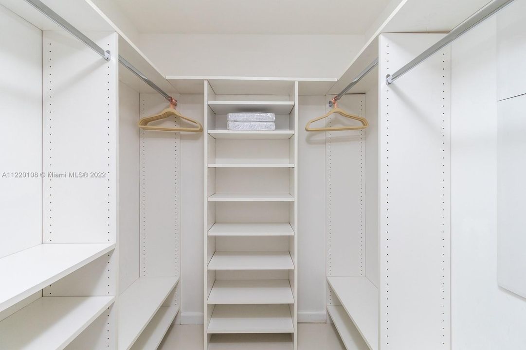 Main bedroom closet