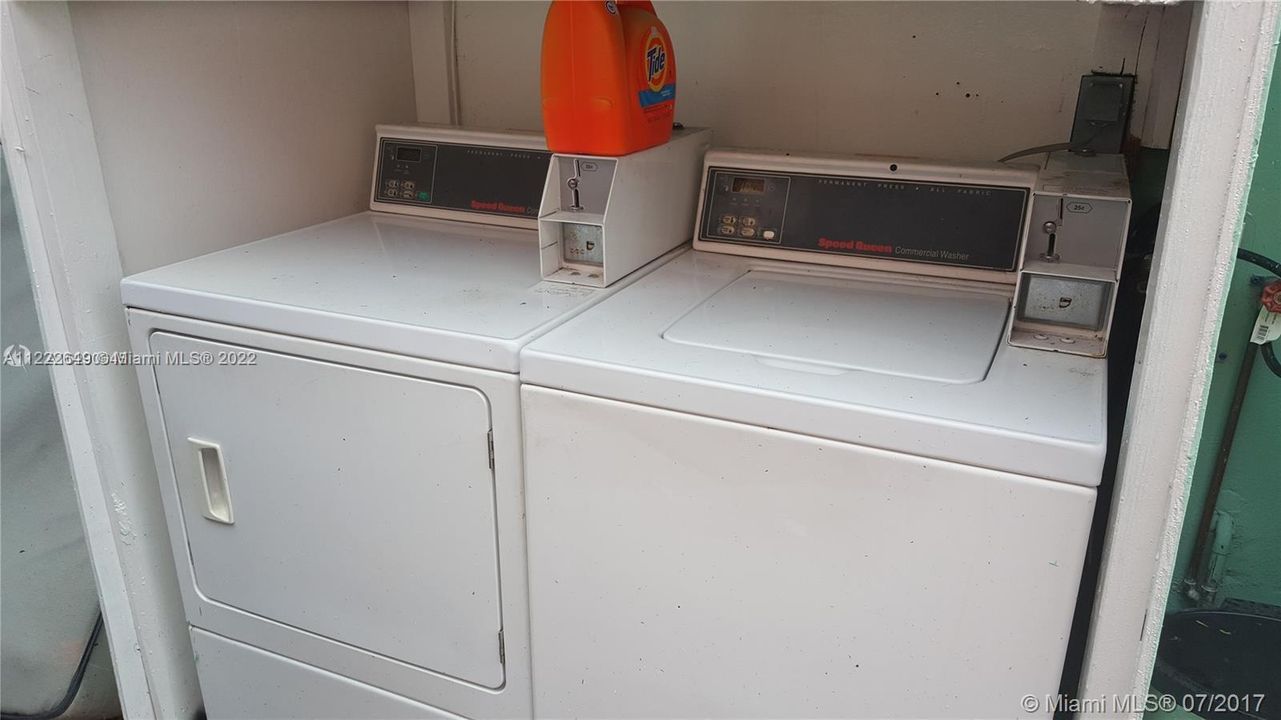 SHARED LAUNDRY ON SITE
