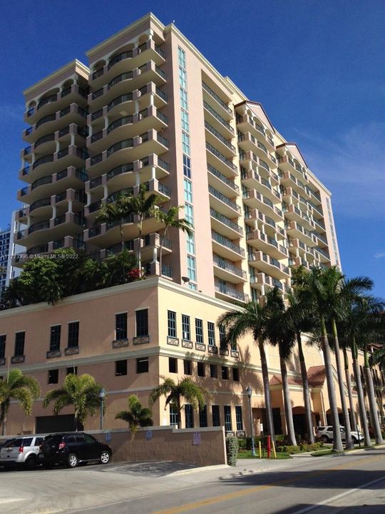 Building exterior, this building is located  a block from the beautiful Sunny Isles beach