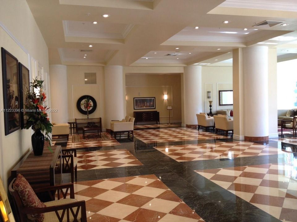 First floor lobby and sitting areas