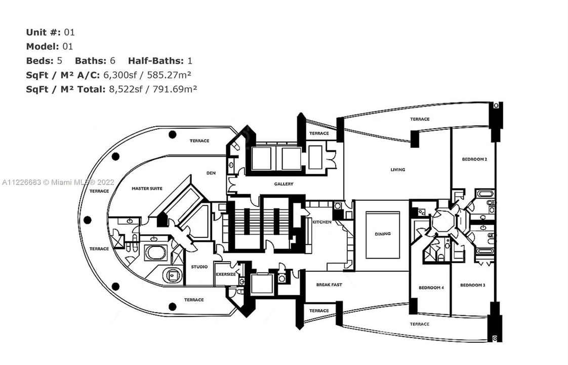 Residence 4701 Floor Plan