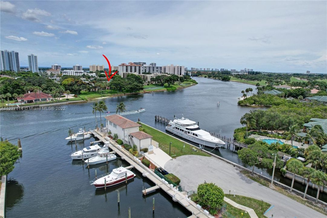 Spectacular waterfront location with a nearby marina