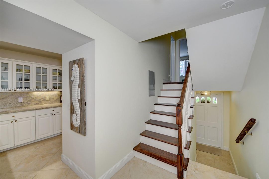 Entry way and stairs to second floor