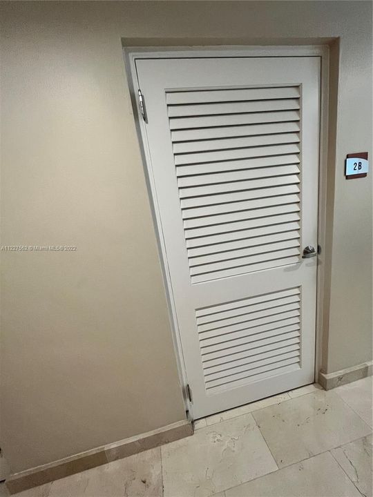 Unit exterior door